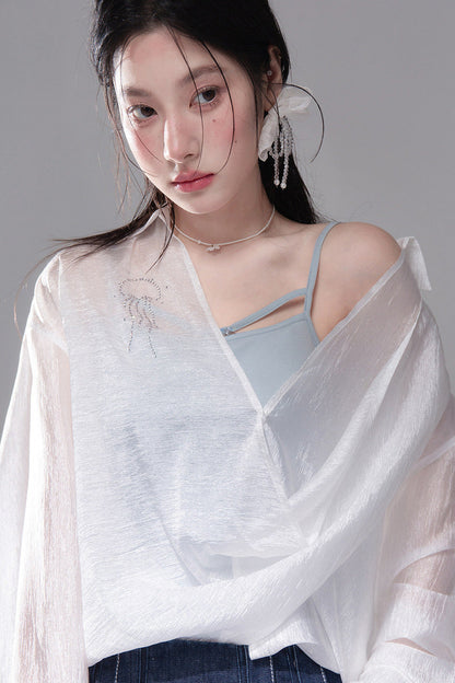 Flowing Irregular Knit Vest Set