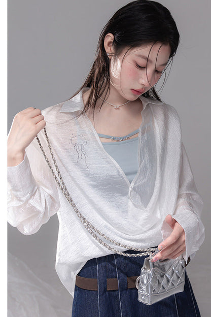 Flowing Irregular Knit Vest Set