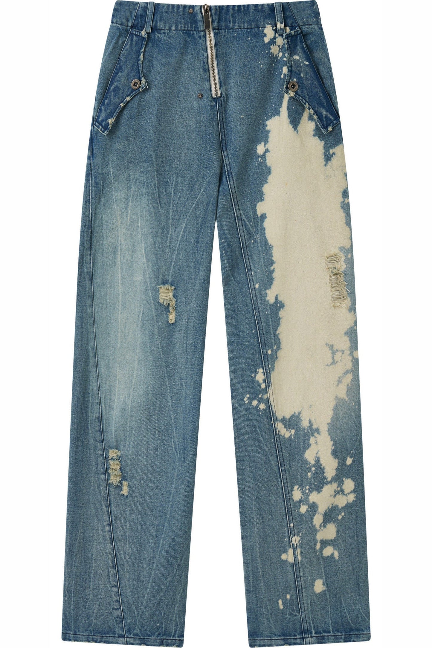 Vintage Washed Denim Pants