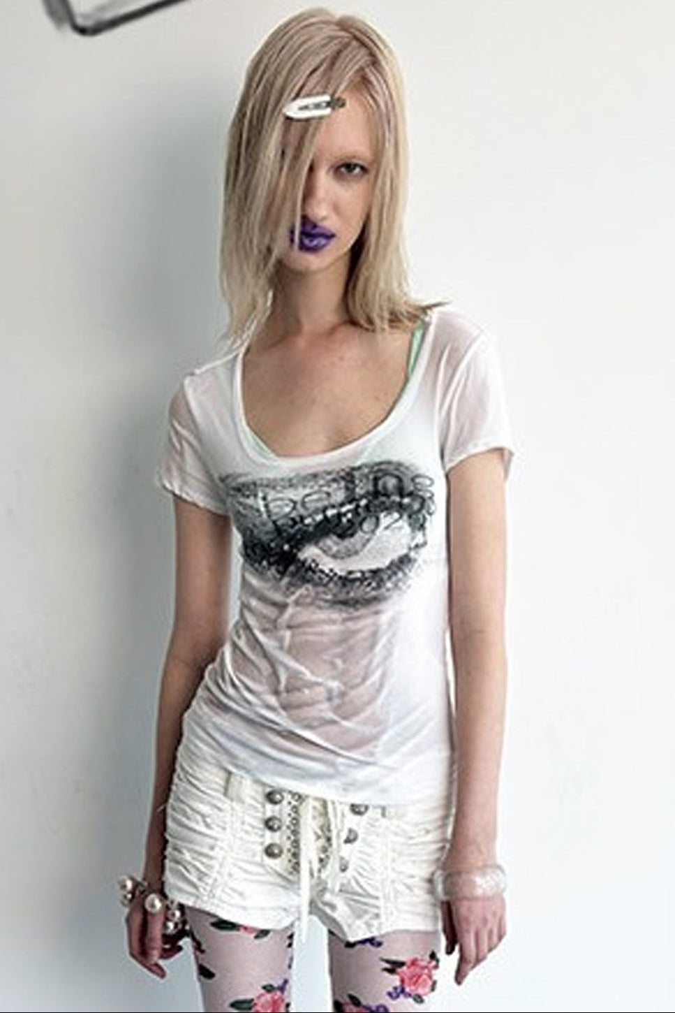 Illusion Print Slimming Top