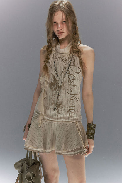 Island Dreams Ruffled Lace Dress