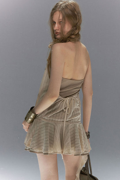 Island Dreams Ruffled Lace Dress