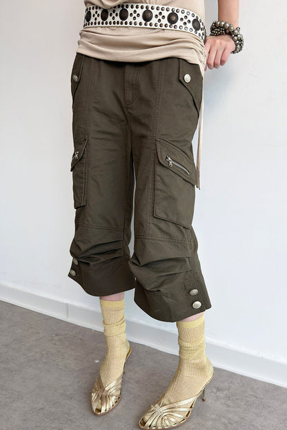 Retro Distressed Flared Pants