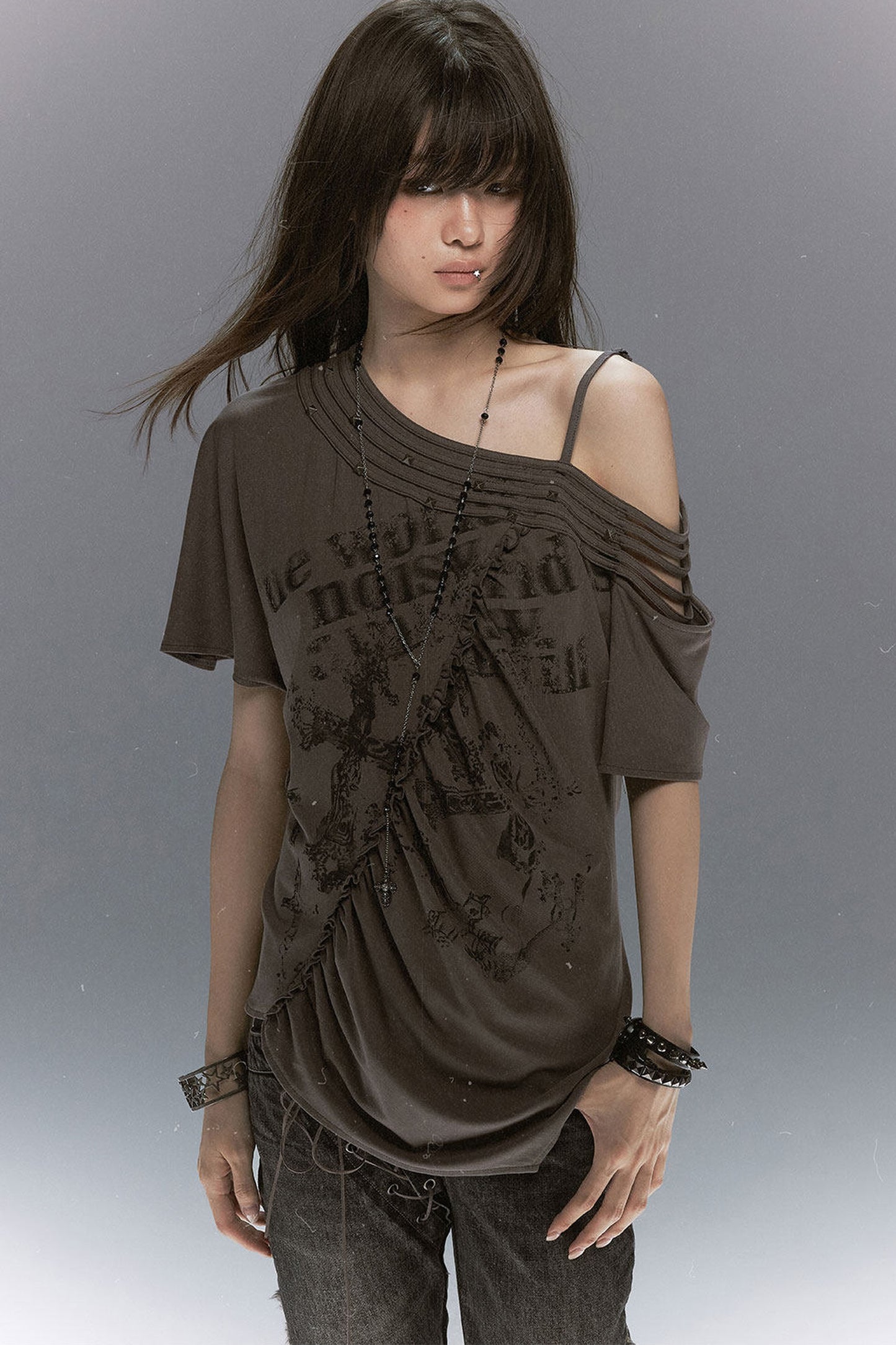 Tencel Off-Shoulder Blouse