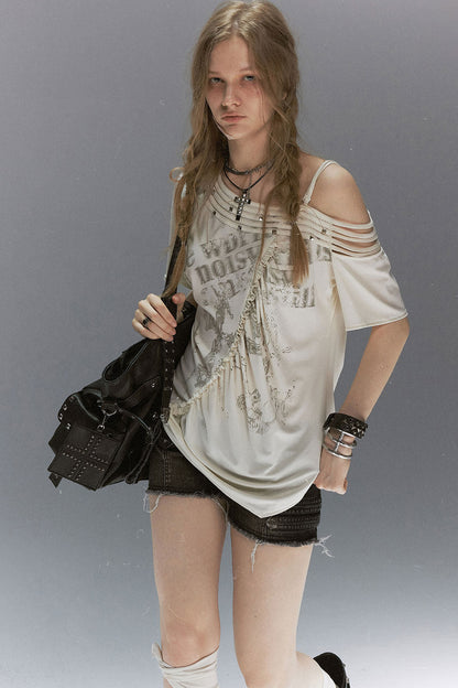 Tencel Off-Shoulder Blouse