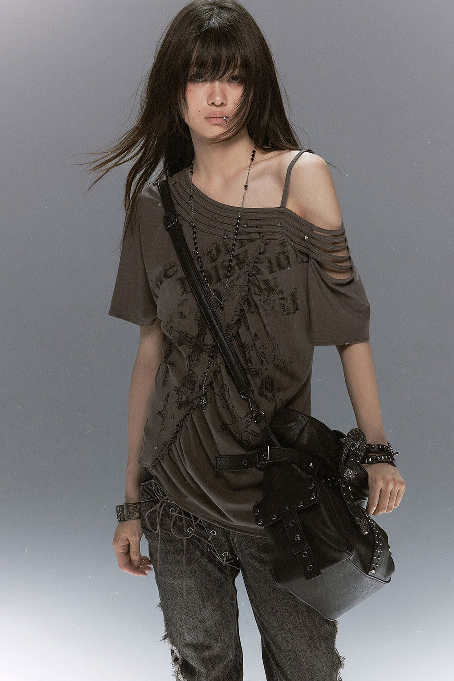 Tencel Off-Shoulder Blouse
