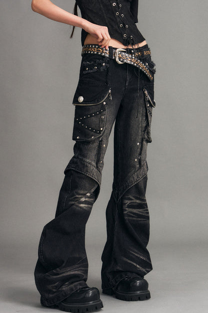 Street Punk Flared Jeans