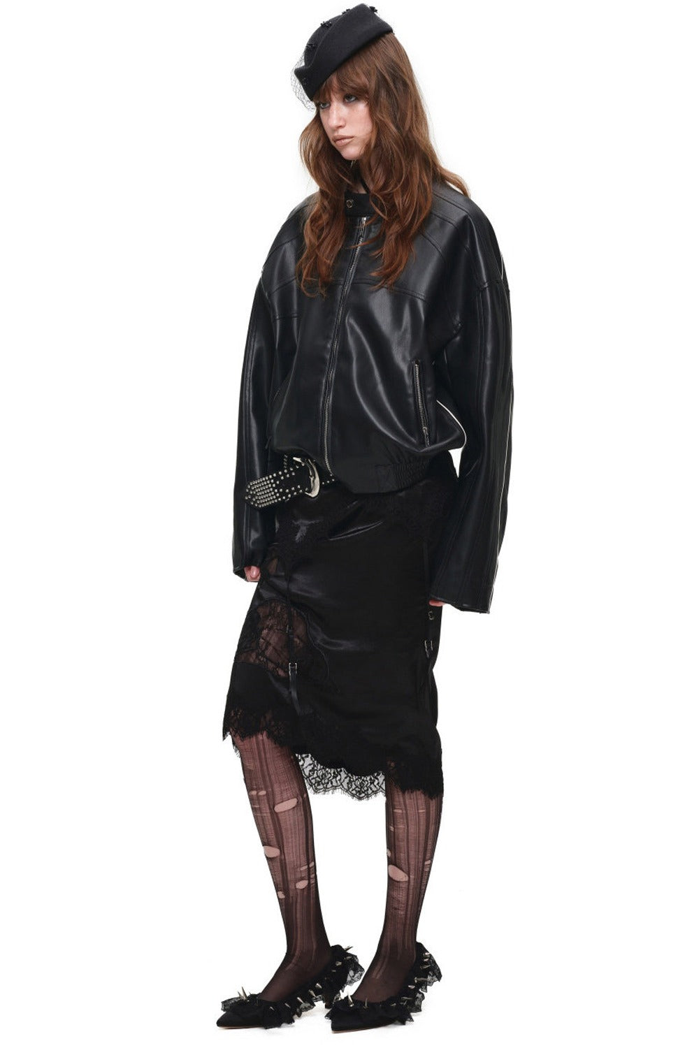 Loose PU Leather Biker Jacket