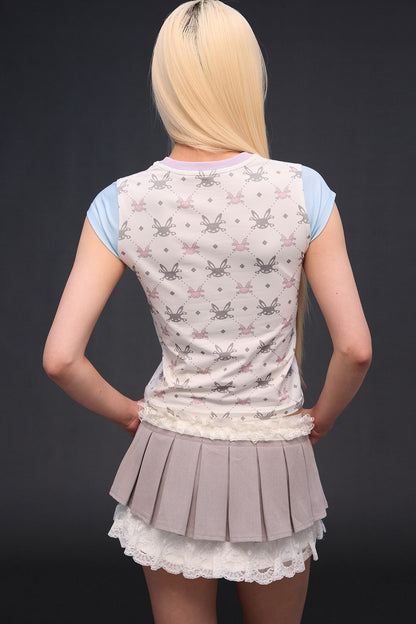 Six-Winged Angel Printed Blouse