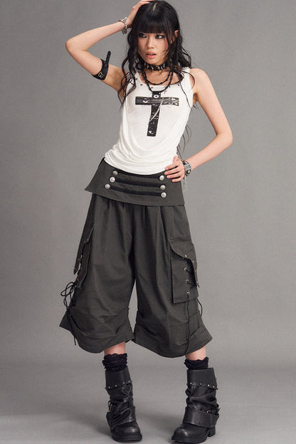 gilet street punk con croce