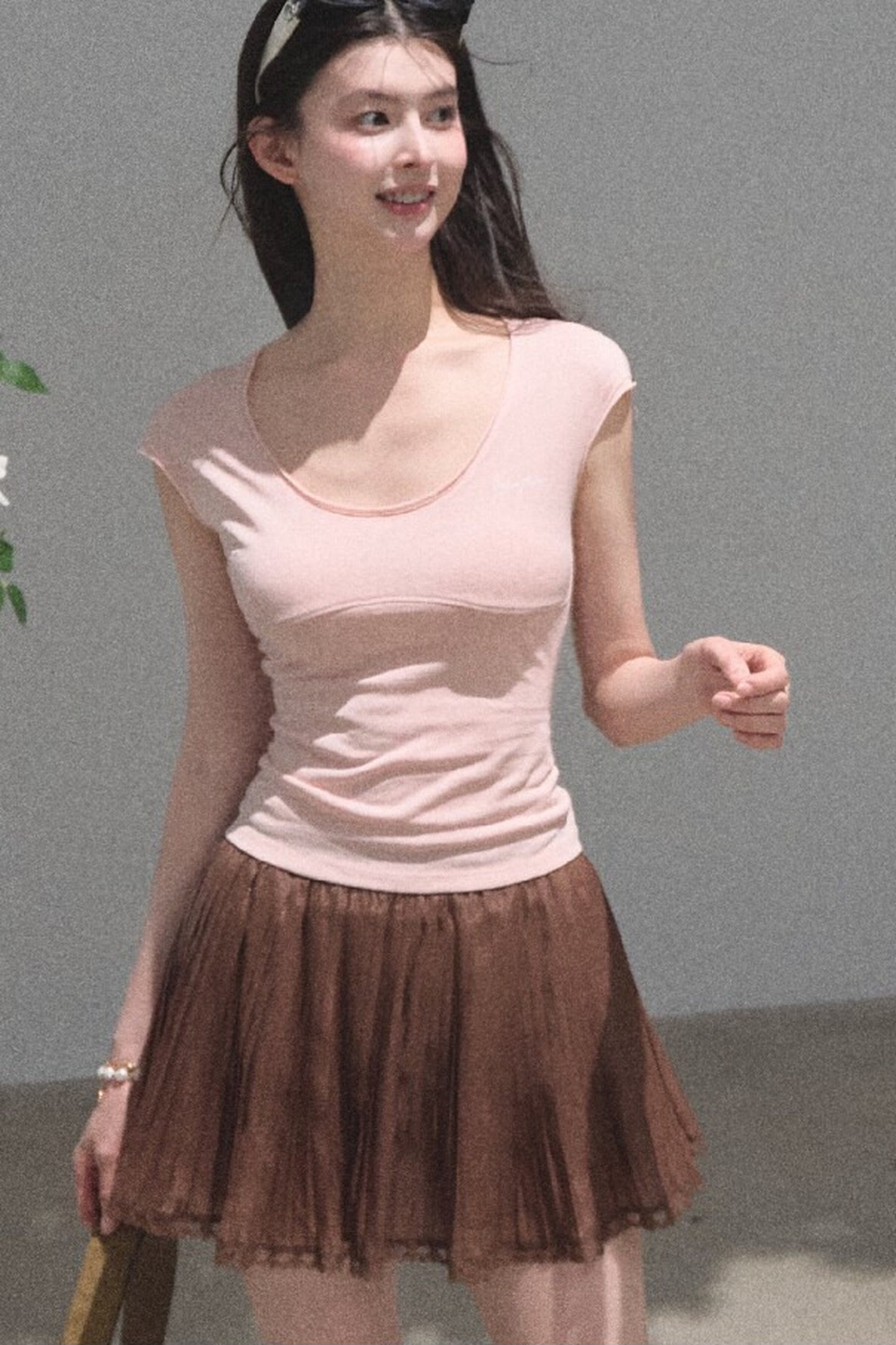 Longing Chiffon Pleated Skirt