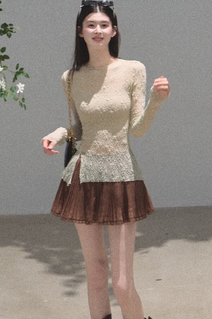 Longing Chiffon Pleated Skirt
