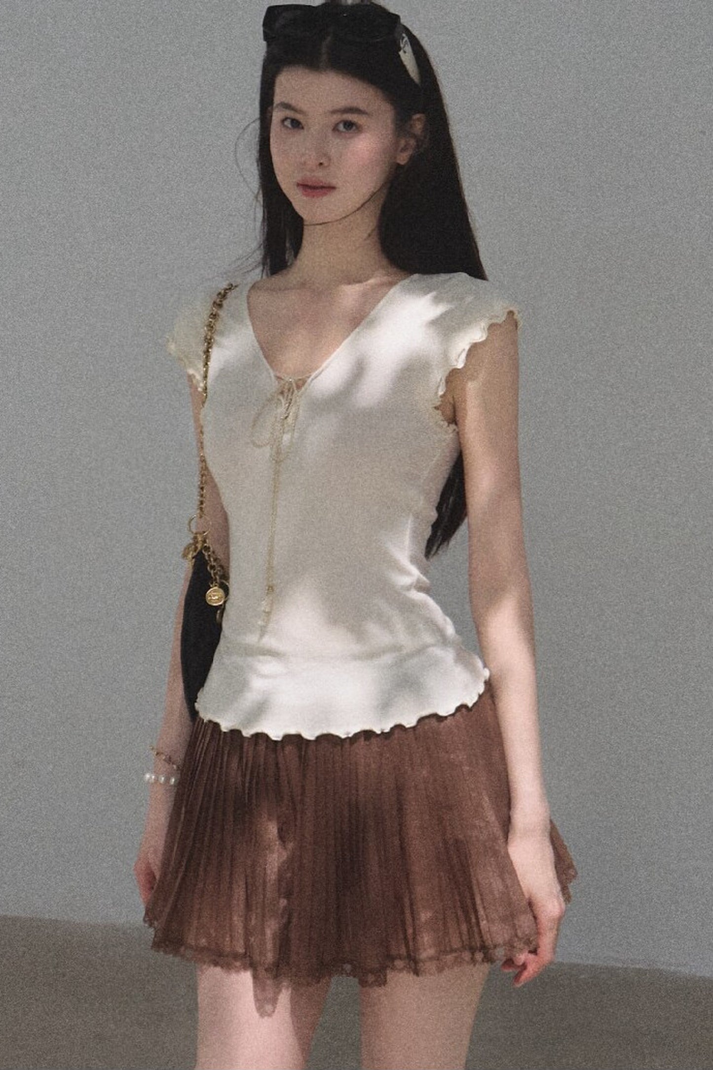 Longing Chiffon Pleated Skirt