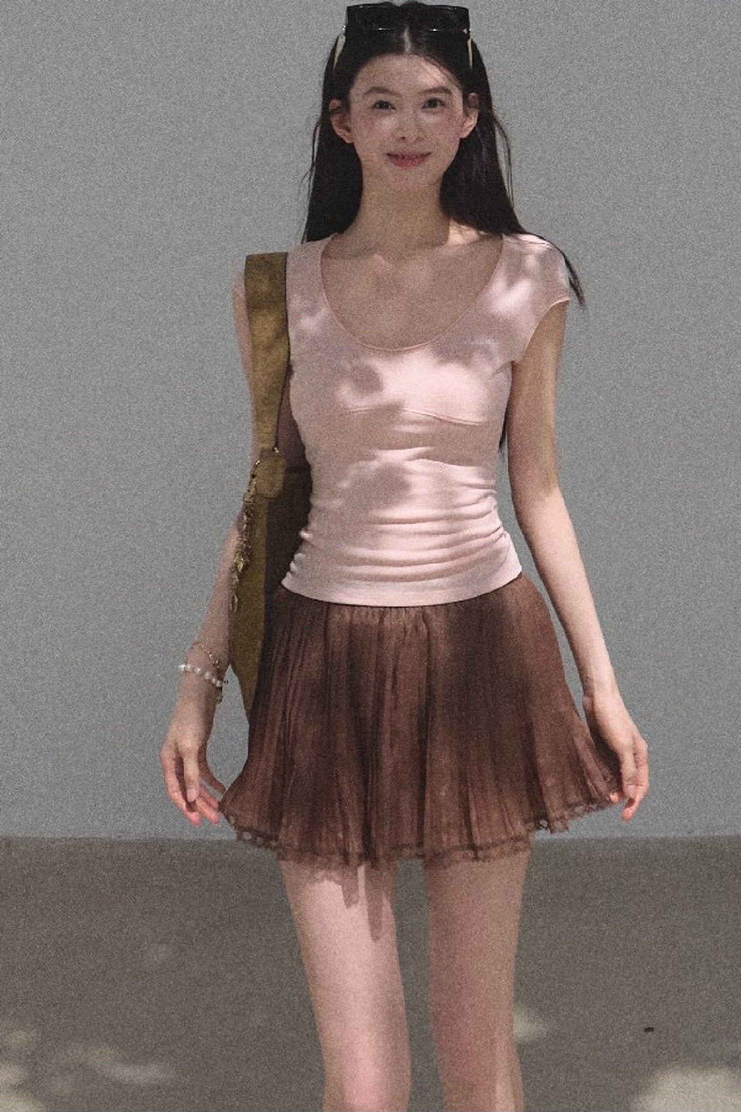 Longing Chiffon Pleated Skirt