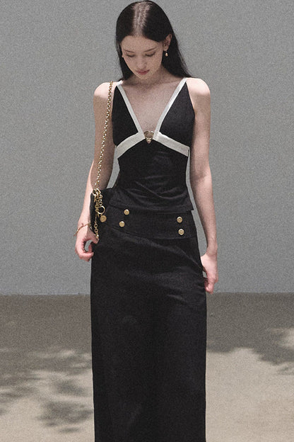 Modal V-Neck Camisole and Pants Set-Up