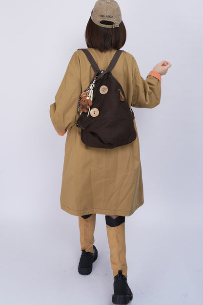Retro Canvas Large Capacity Backpack