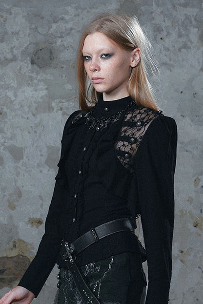 Napoleon Lace Chiffon Blouse
