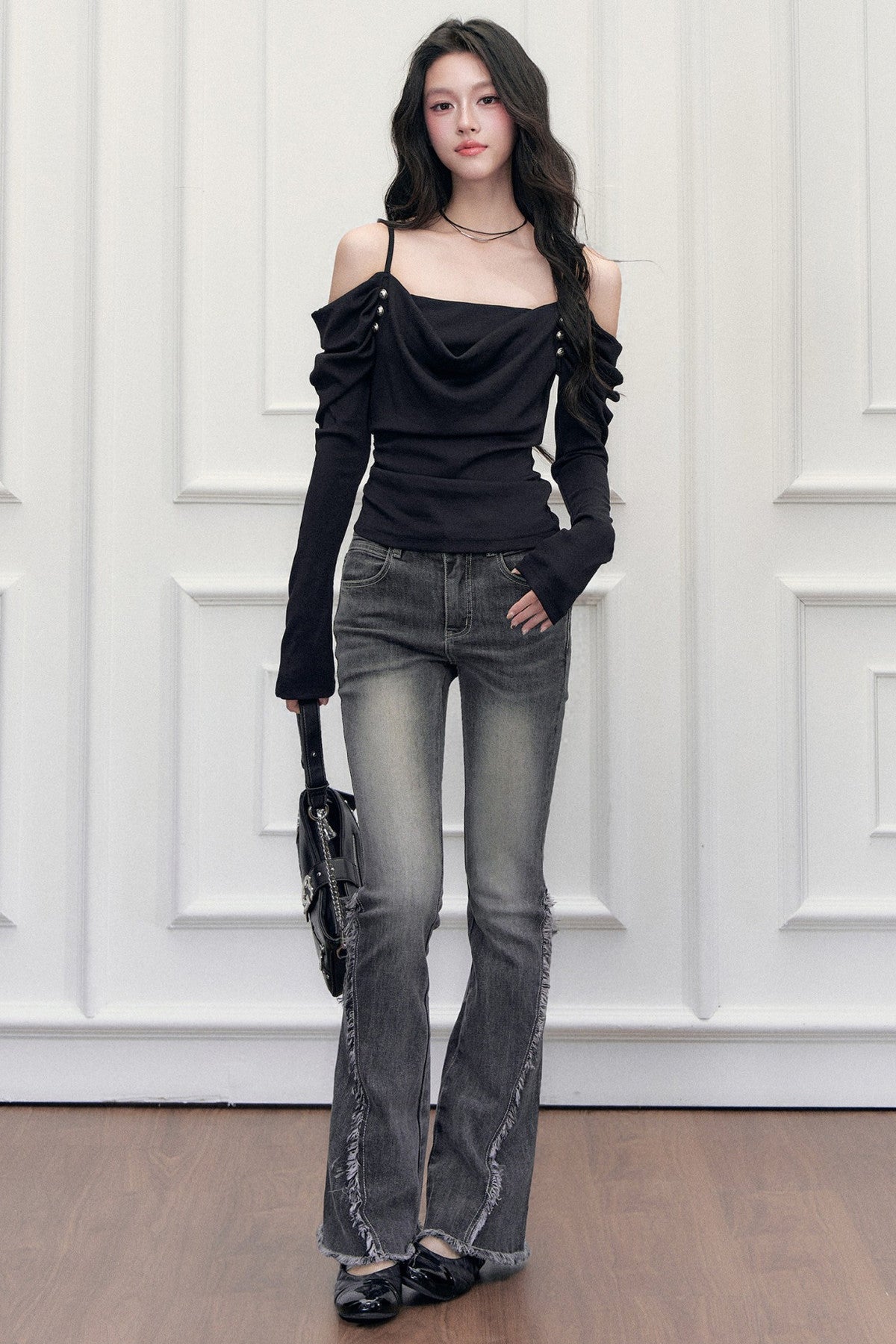 Layered-Look Off-Shoulder Top
