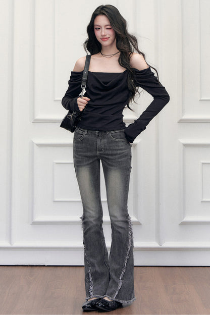 Layered-Look Off-Shoulder Top