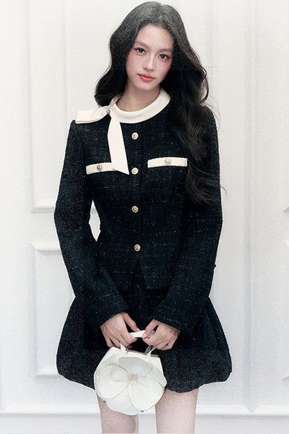 Camellia Tweed Jacket and Flower Bud Skirt Set-Up