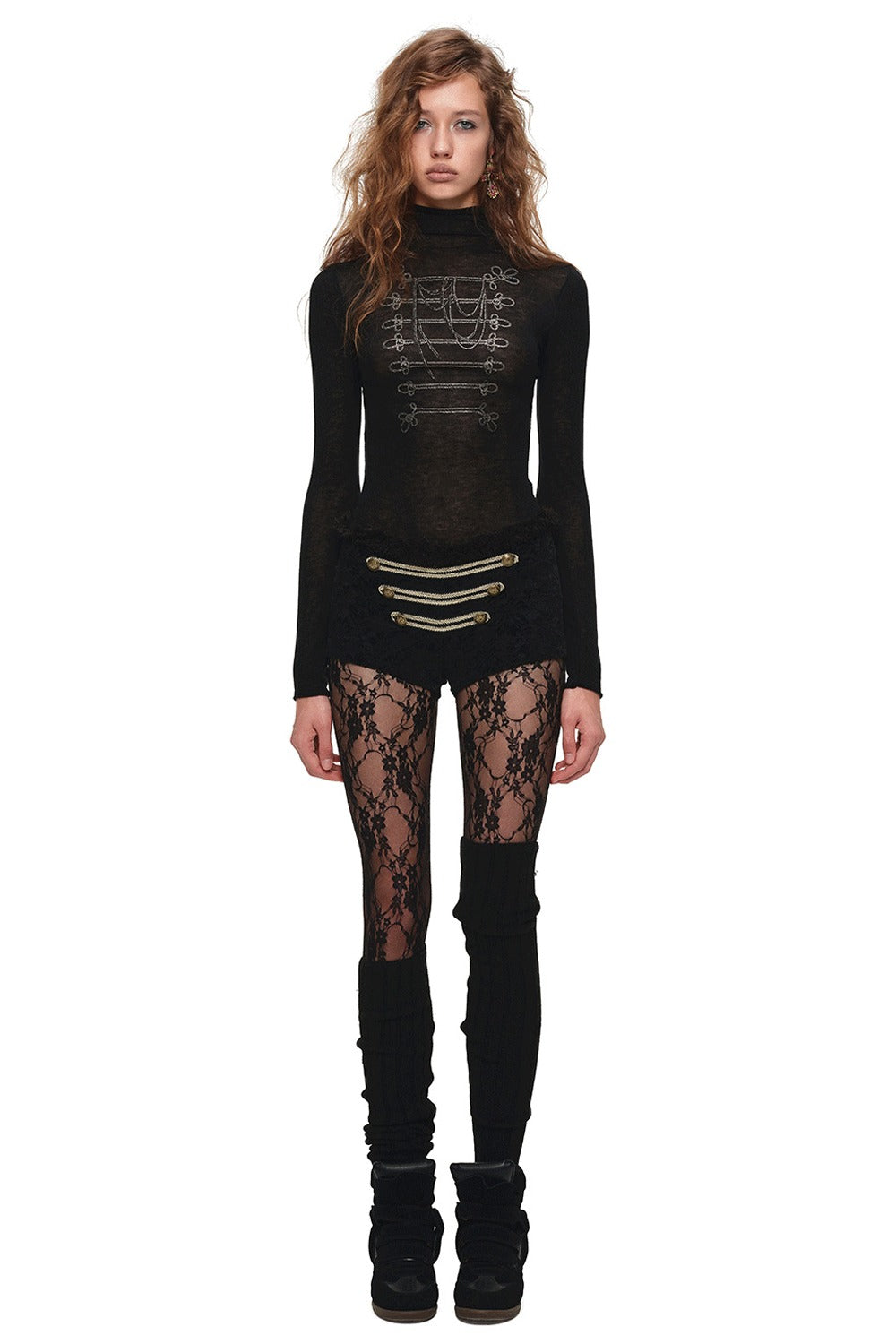 Black Napoleon Print Knitwear