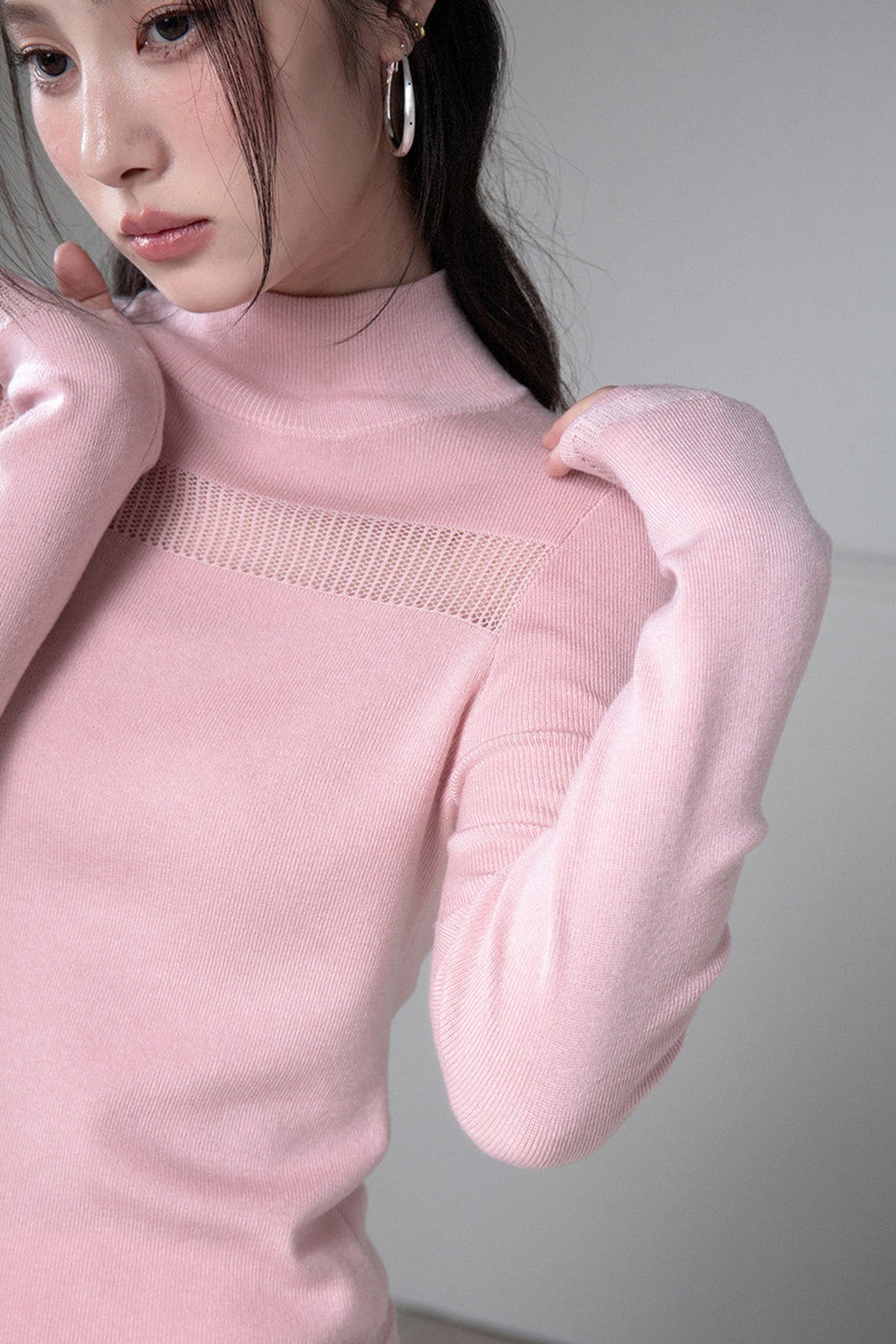 Mercerized Wool Knit Top