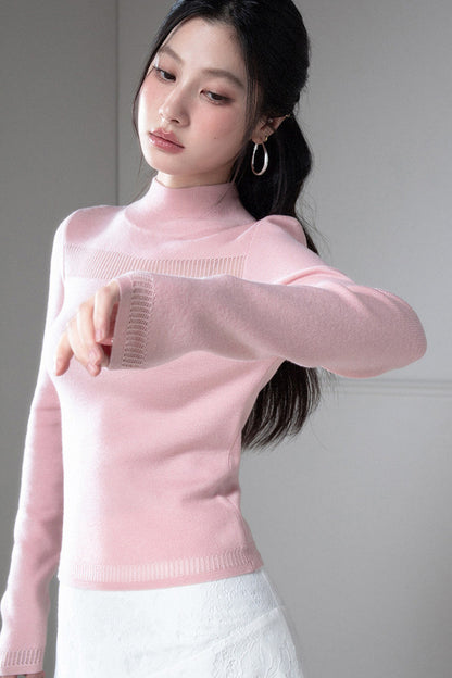 Mercerized Wool Knit Top