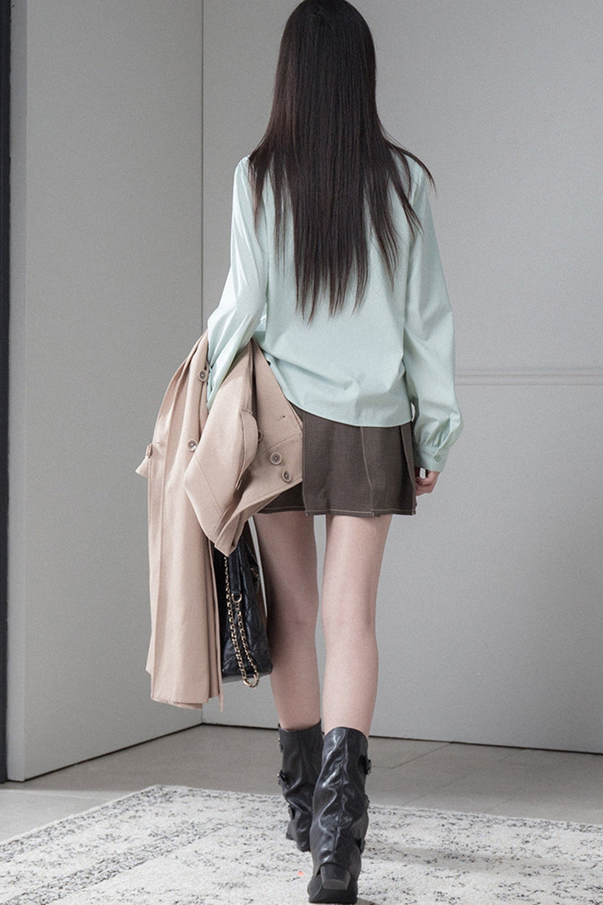 Wave Ruffle Ruffled Edge Shirt