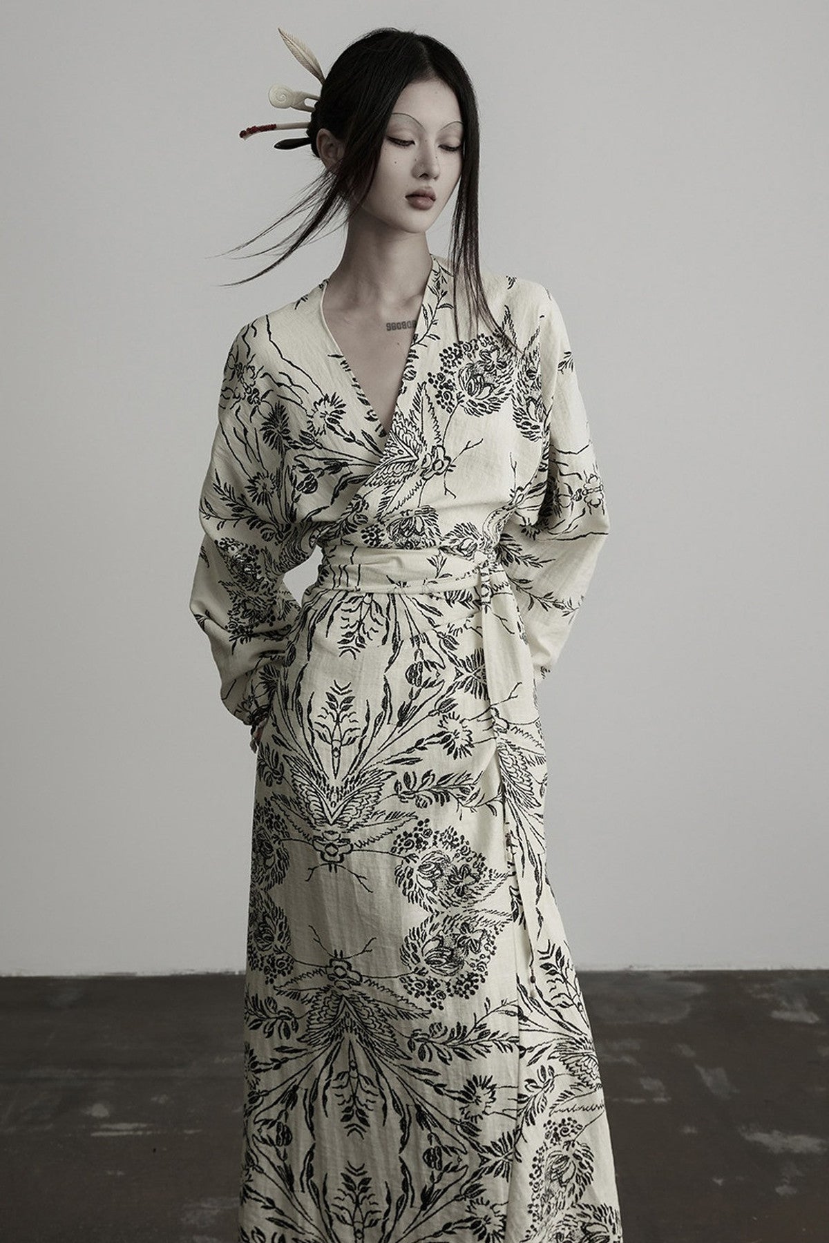 Floral Print Wrap Dress