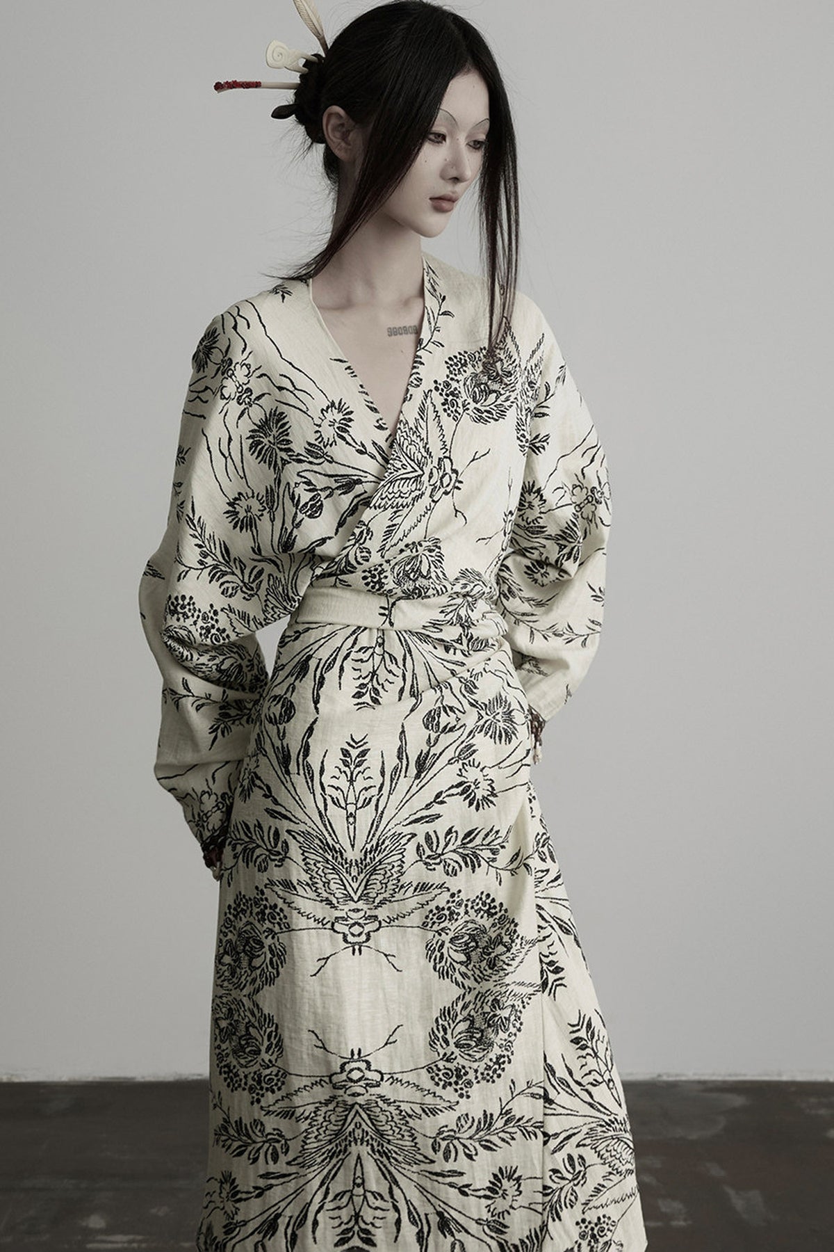 Floral Print Wrap Dress