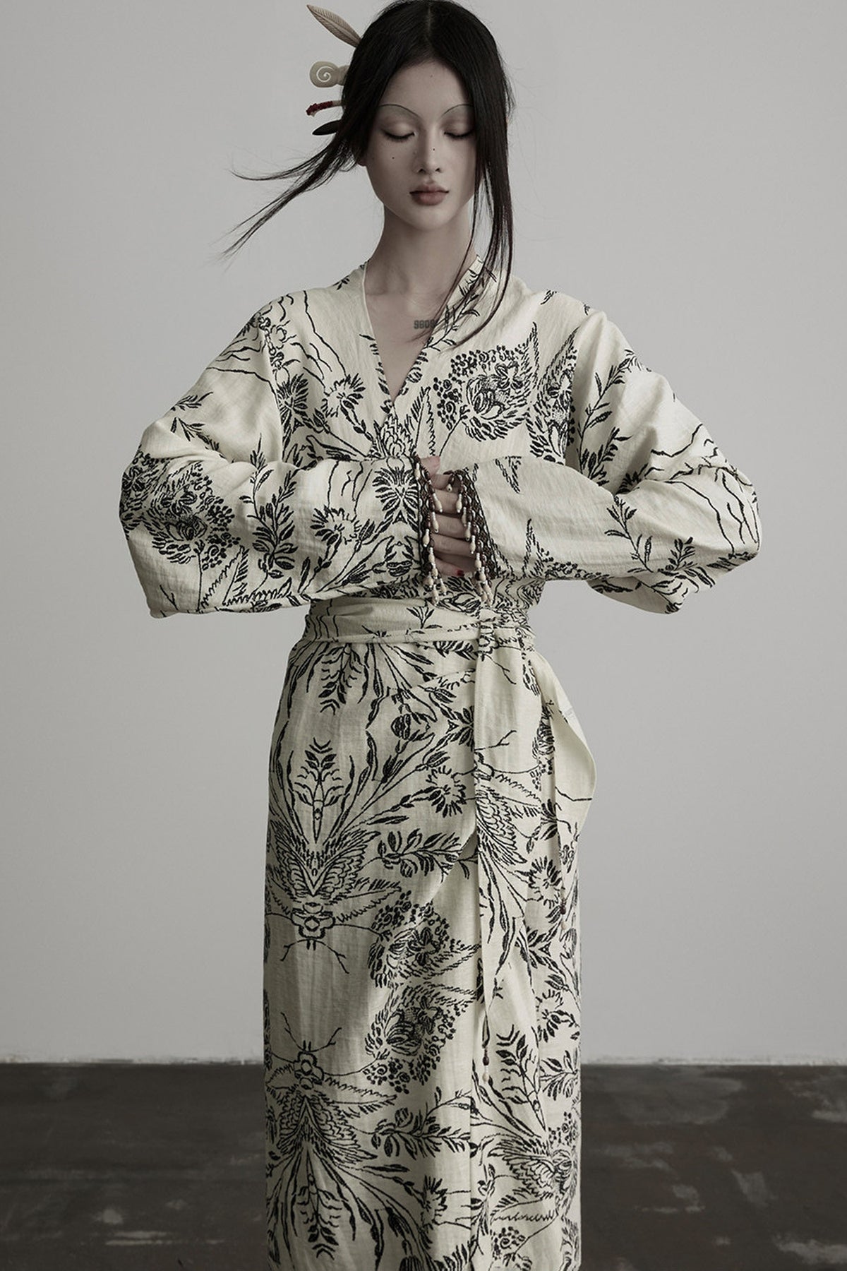 Floral Print Wrap Dress