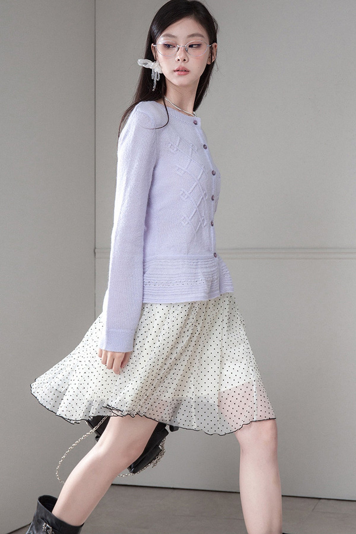 Ultra-Fine Mohair Merino Wool Cardigan