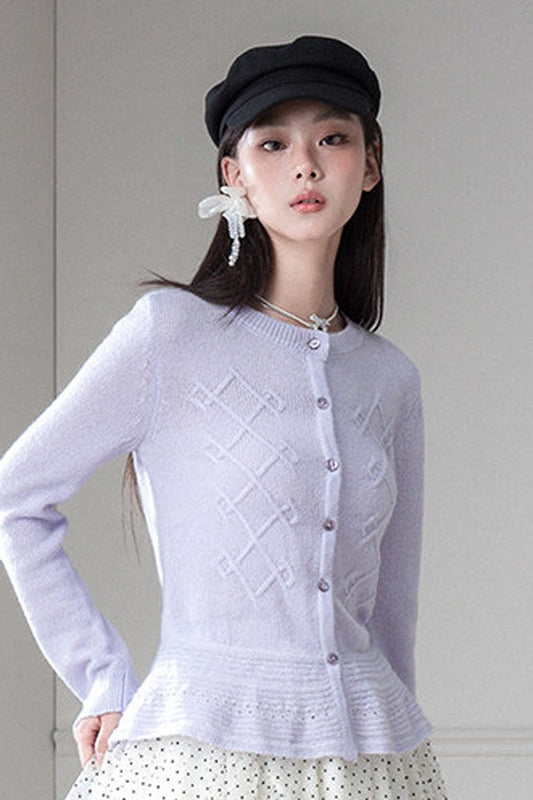 Ultra-Fine Mohair Merino Wool Cardigan
