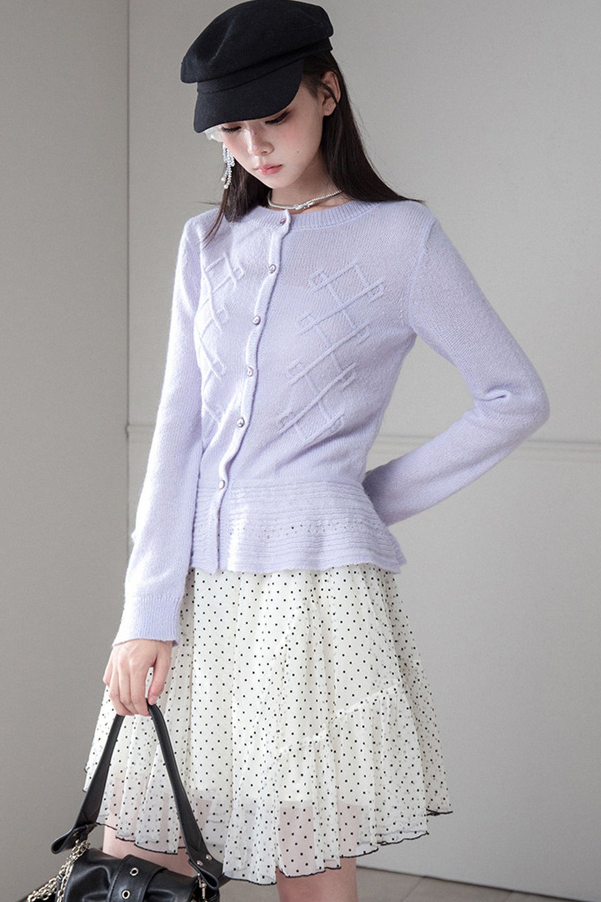 Ultra-Fine Mohair Merino Wool Cardigan