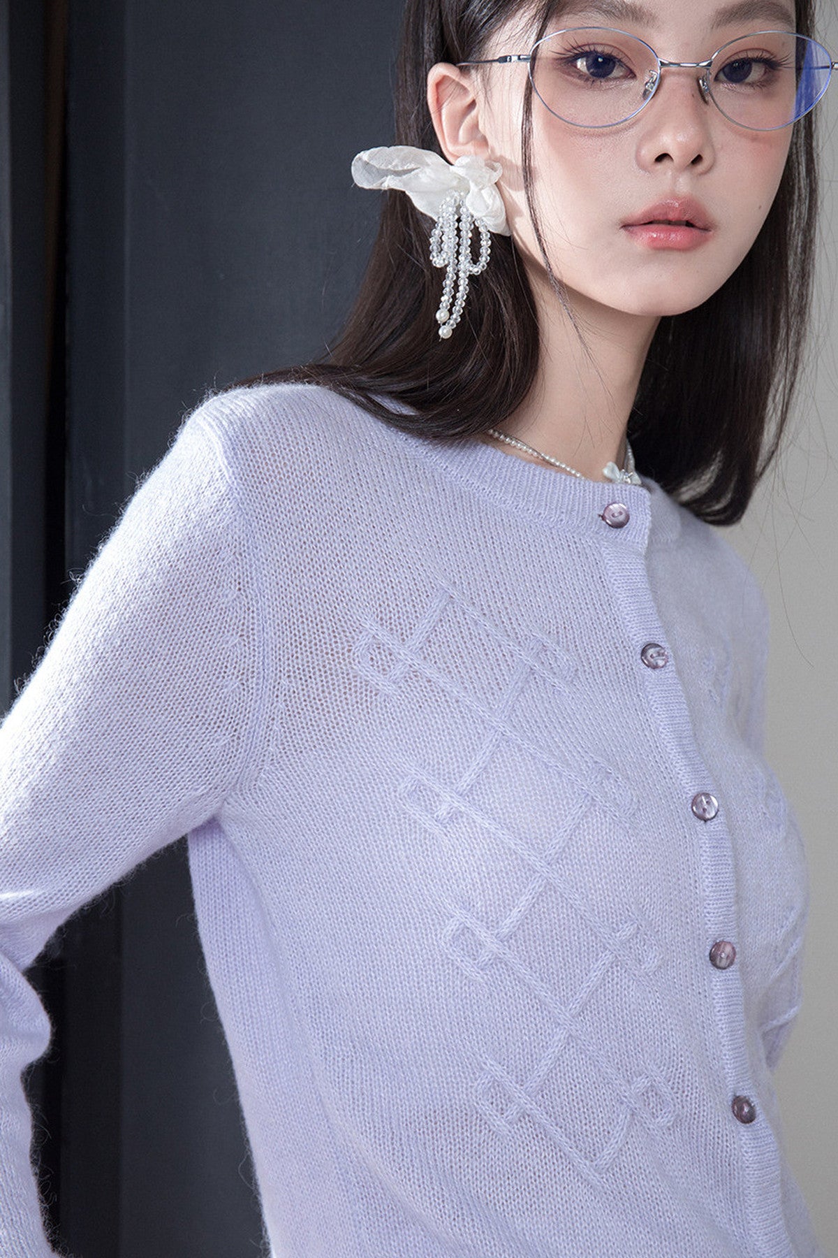 Ultra-Fine Mohair Merino Wool Cardigan