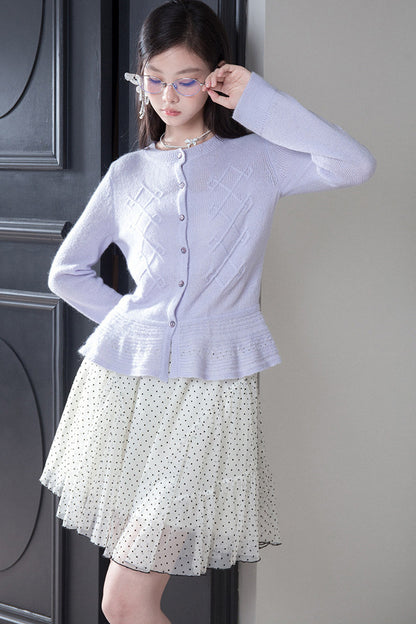 Ultra-Fine Mohair Merino Wool Cardigan