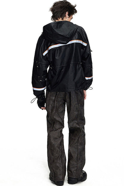 Waterproof Hooded Reflective Jacket