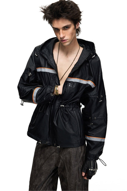 Waterproof Hooded Reflective Jacket