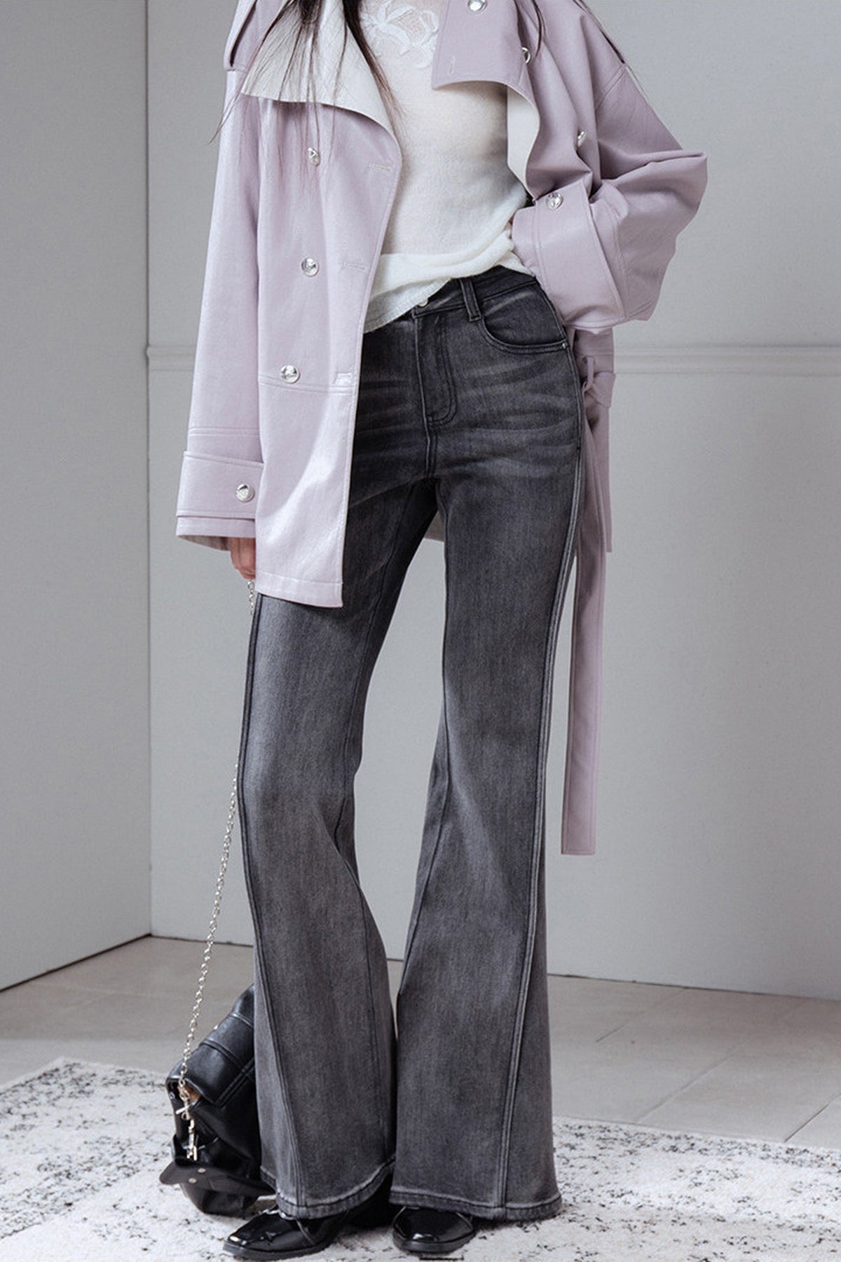 Black Flared Jeans