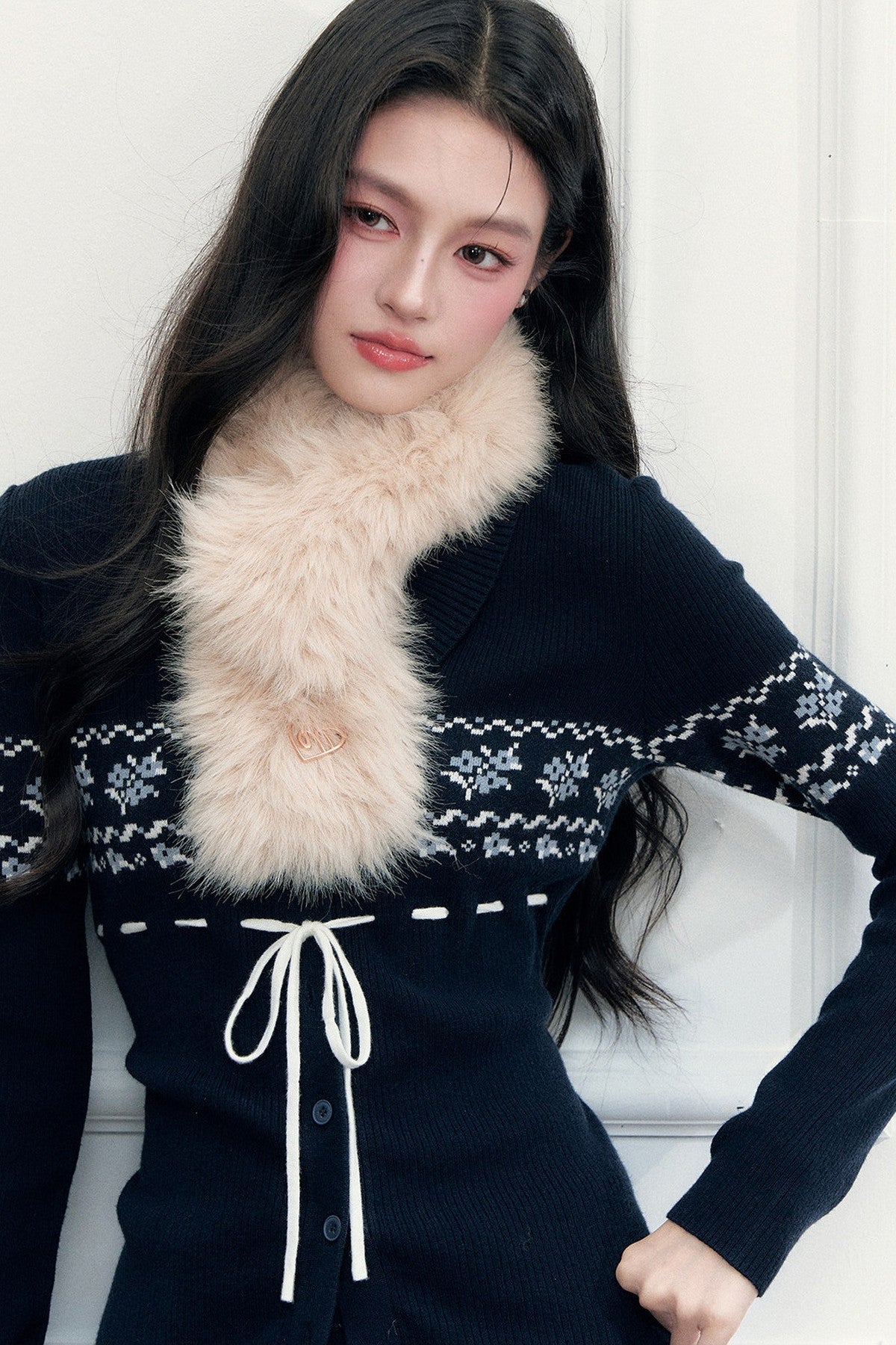 Short Faux Fur Scarf