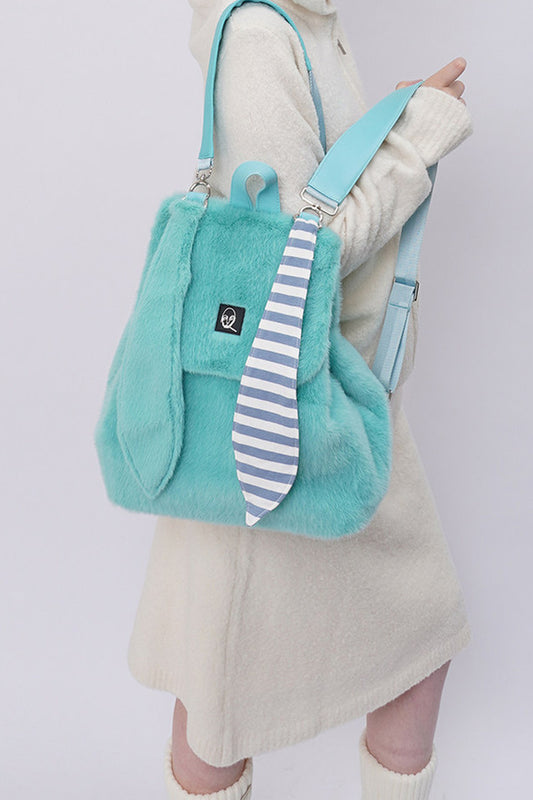 Macaron Furry Backpack