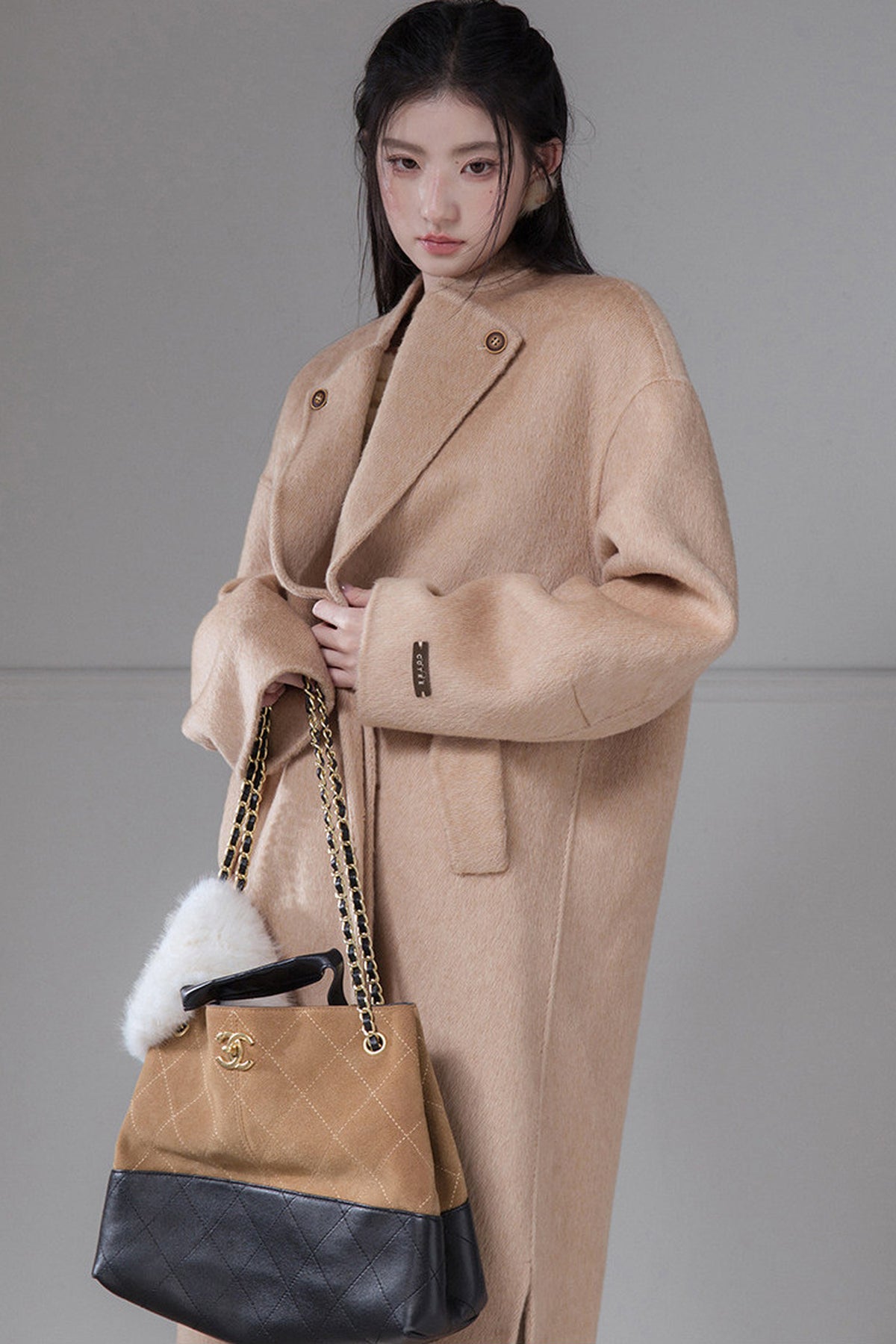 Chestnut Brown Double-Sided Wool Coat