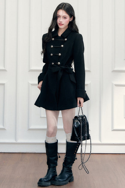 Napoleon Knight Style Woolen Cape Jacket Set-Up