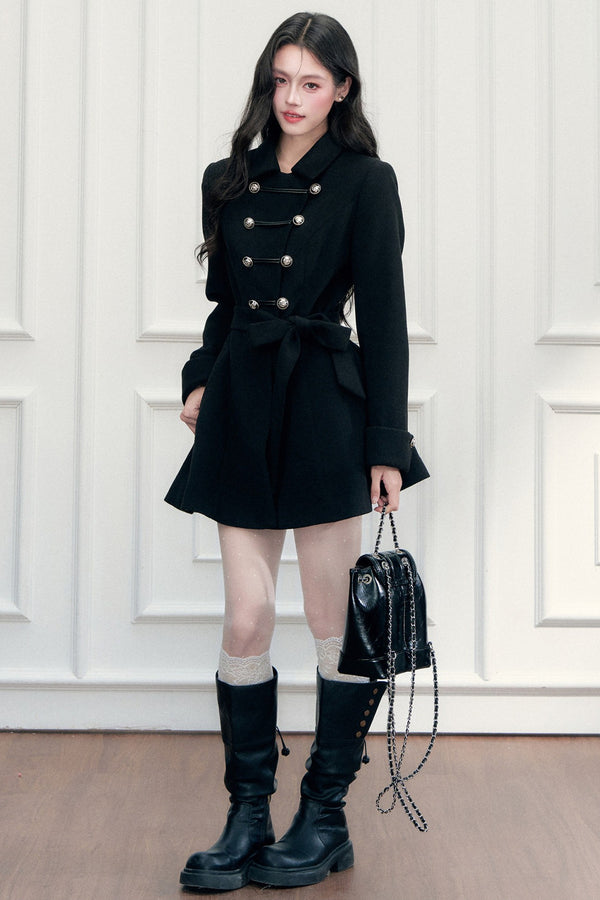 Napoleon Knight Style Woolen Cape Jacket Set-Up