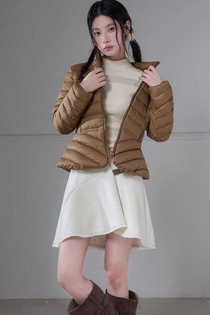 Ribbed Down Jacket