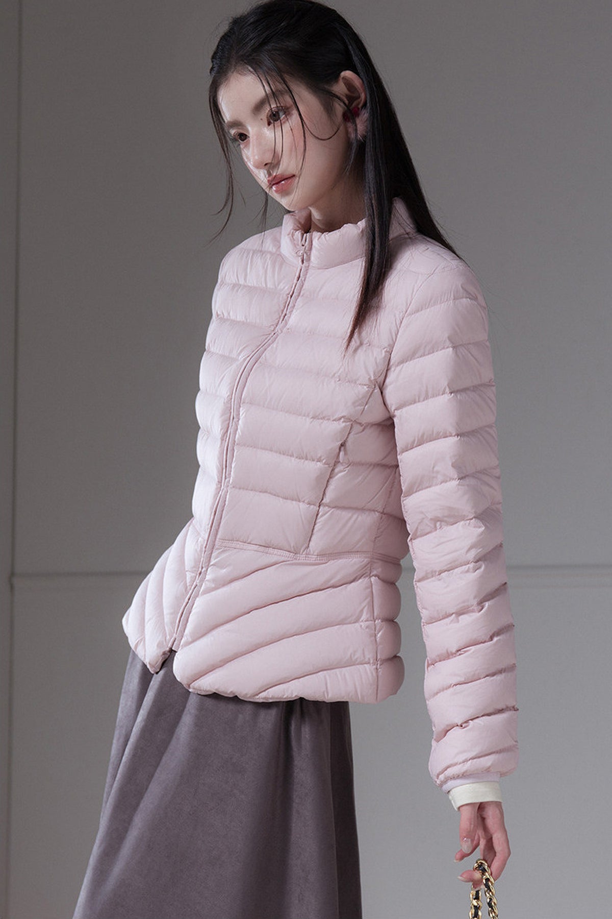 Ribbed Down Jacket