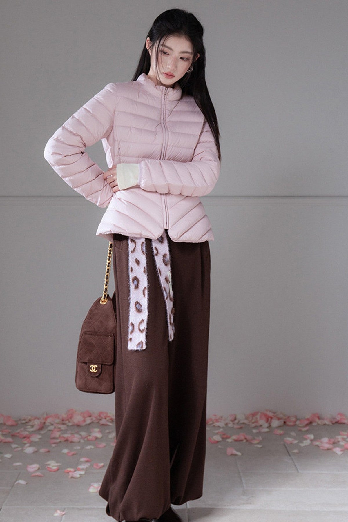 Ribbed Down Jacket