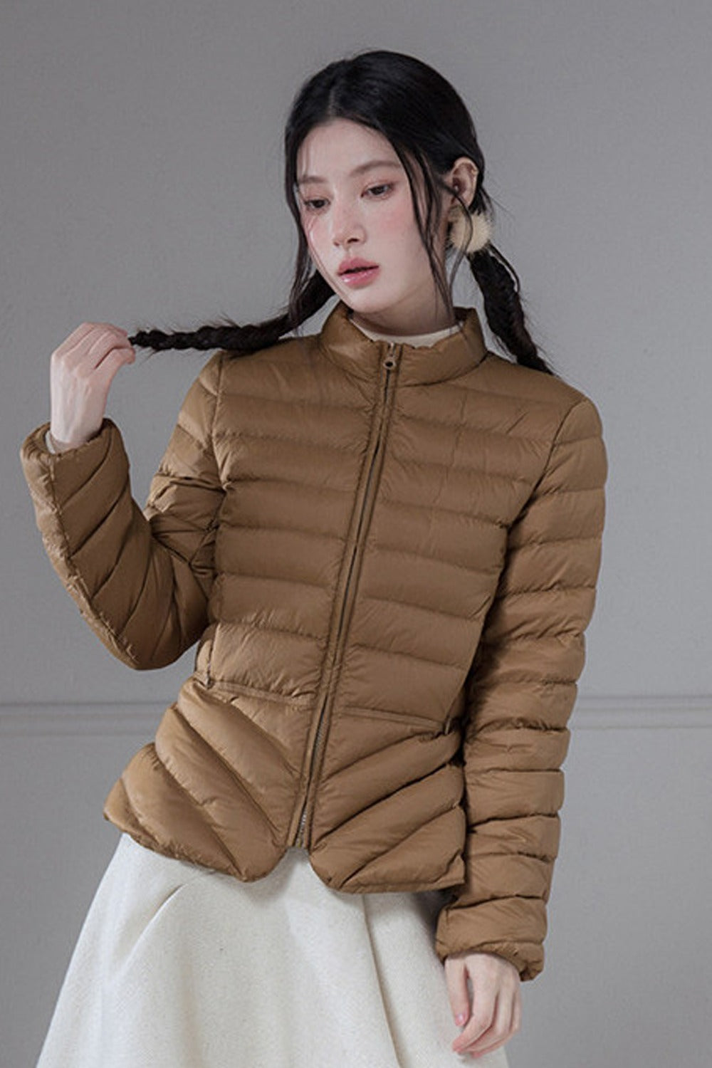 Ribbed Down Jacket