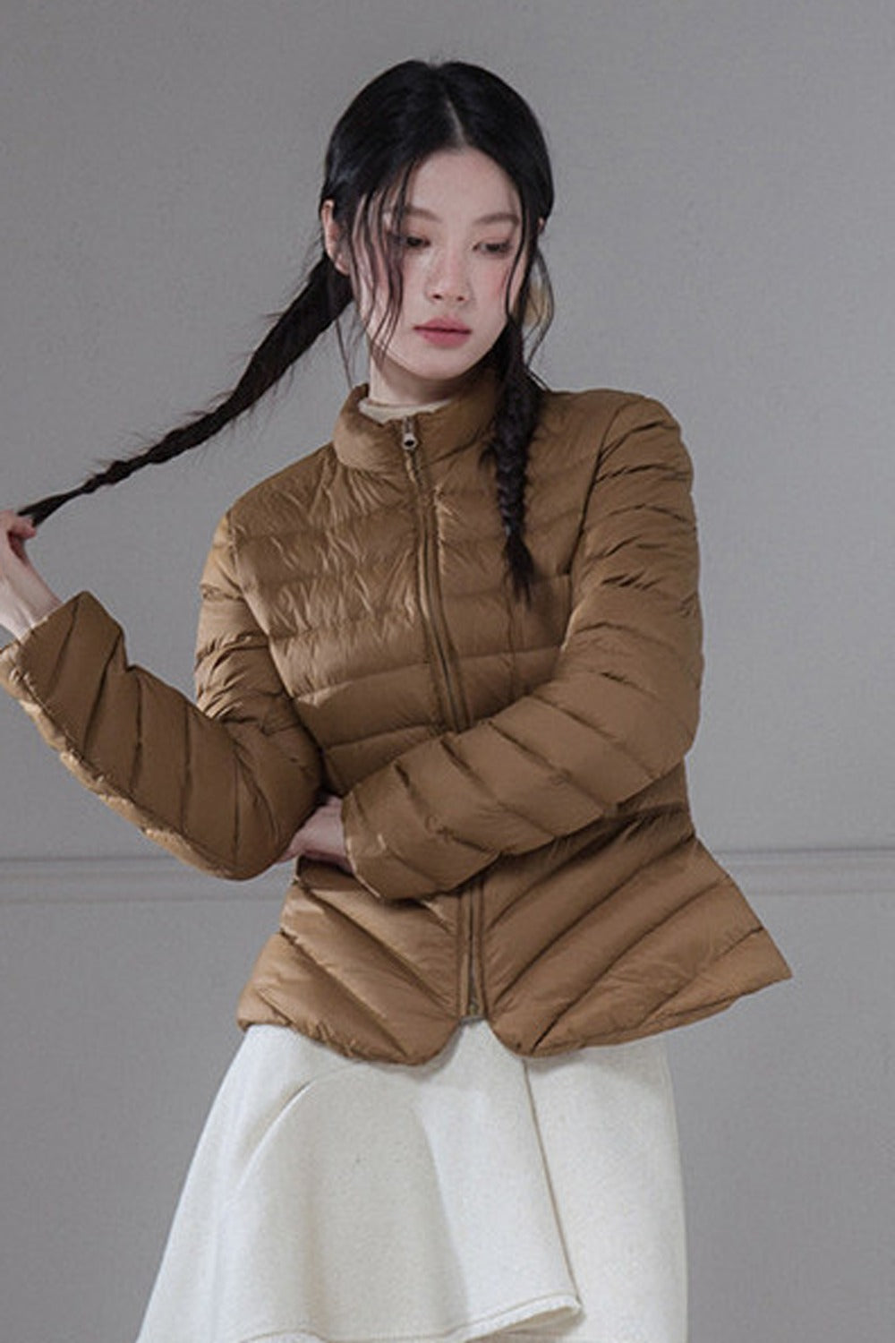Ribbed Down Jacket