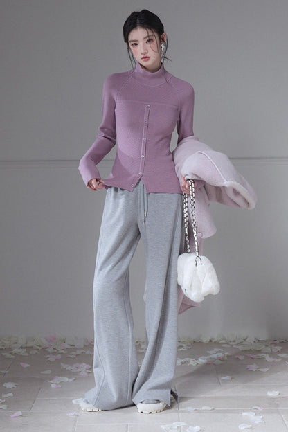 Maglione modellante a maglia in lana merino, strato base